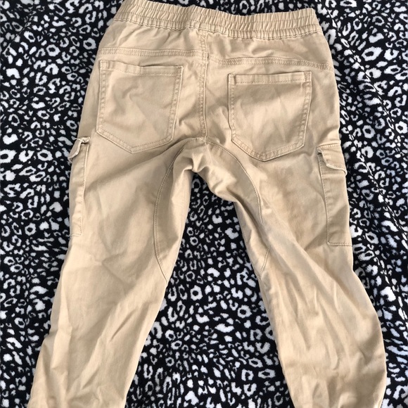 Khaki Cargo Joggers - Picture 2 of 3